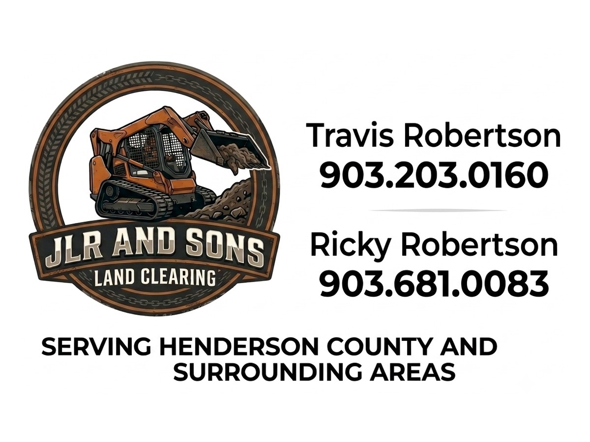 JLR and Sons Land Clearing ad artwork